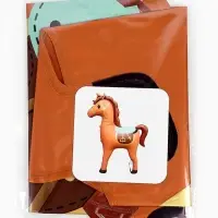 Воздушный шар фольгированный 28" "Лошадка", цвет коричневый