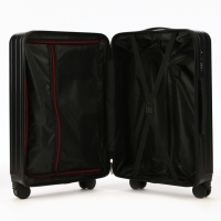 Чемодан 24", PС, 42*27*66, отд на молнии, код замок, 4 колеса, черный