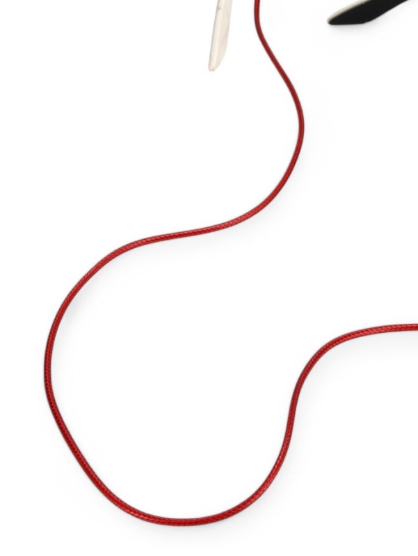 Шнурок для очков на шею 70 см силиконовый, красный