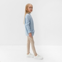 Свитер вязаный для девочки MINAKU, цвет голубой, рост 110 см Свитер вязаный для девочки MINAKU, цвет голубой, рост 110 см