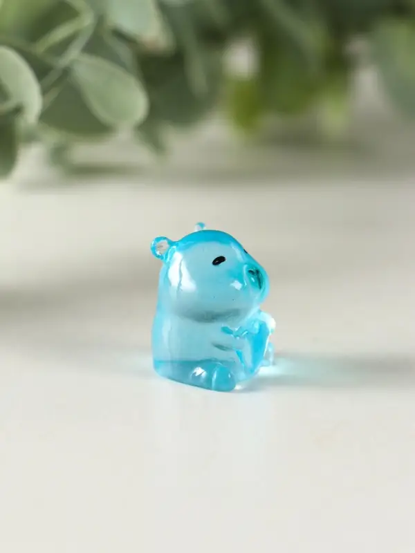 Сувенир полистоун флюоресцентный "Капибары" набор 6 шт 1,7х2 см