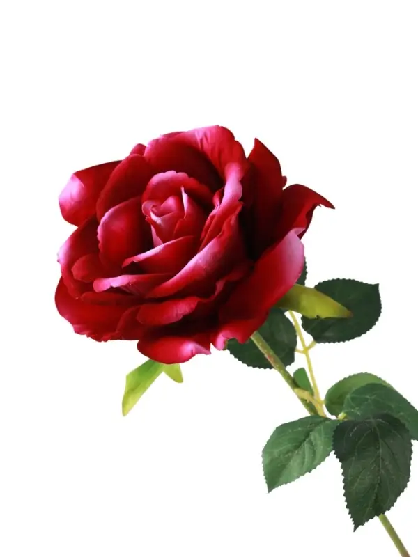 Цветы искусственные "Роза Аманда" бархат, d-11 см 58 см, сиреневый