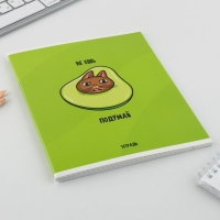 Тетрадь в клетку, 48 листов А5 на скрепке МИКС &laquo;1 сентября: Котики&raquo;, обложка мелованный картон 230 гр внутренний блок №1, белизна 96%