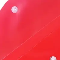 Папка-конверт на кнопке, А4, 180 мкм, "Цветной", МИКС