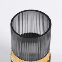 Ваза &laquo;Лауро&raquo;, 16.5&times;10 см, стекло, чёрная