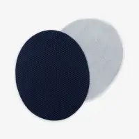 Заплатки для одежды, 7&times;5.5 см, термоклеевые, пара, синие