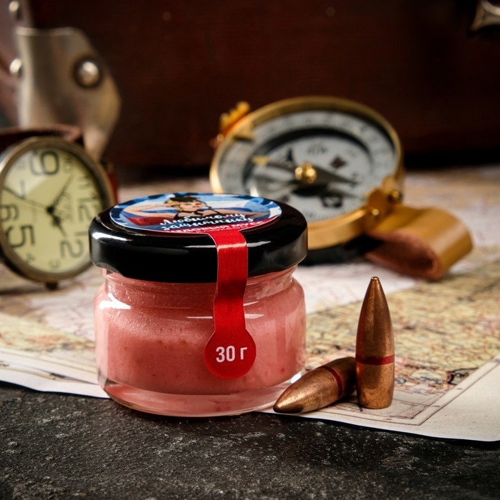 Медовый мусс Медовый мусс "Любимому защитнику", с клюквой, 30 г