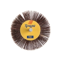 Круг лепестковый радиальный ТУНДРА, 80&times;30&times;6 мм, Р80
