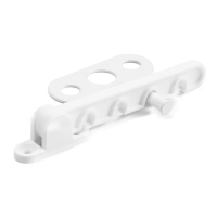 Ограничитель открывания окна пластиковый, L=105, белый   50 шт