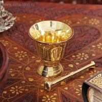 Ступка латунь "Резная" 6,5х6,2х6,2 см Ступка латунь "Резная" 6,5х6,2х6,2 см