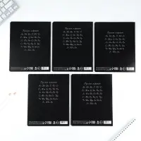 Тетрадь в частую косую линейку 12 листов А5, на скрепке &laquo;Футбол&raquo;, обложка мелованный картон, блок №1, 5 видов МИКС