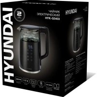 Чайник HYK-G5403 1.7л. 2200Вт черный (стекло)