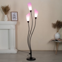 Торшер "Айрис" 3хЕ27 15Вт черно-фиолетовый h.167 см Торшер "Айрис" 3хЕ27 15Вт черно-фиолетовый h.167 см