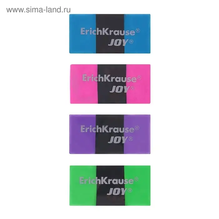 Ластик ErichKrause "Joy Rainbow", мягкий, гипоаллергенный, микс