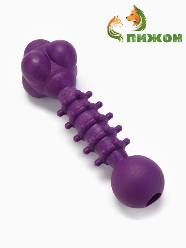 Игрушка жевательная "Спортсмен", TPR, 15,5 см, фиолетовая