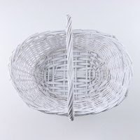 Набор корзин, 3 шт, 50x37xH16/40 см, 41x31x13/34 см, 34x24x12/29 см, белый, лоза Набор корзин, 3 шт, 50x37xH16/40 см, 41x31x13/34 см, 34x24x12/29 см, белый, лоза