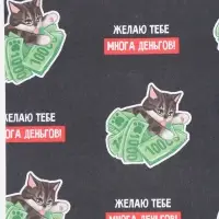 Бумага упаковочная крафтовая &laquo;Много денег&raquo;, 50 &times; 70 см