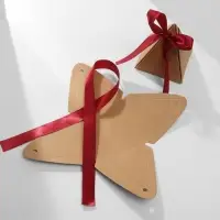 Коробочка подарочная складная &laquo;Пирамида&raquo; 7&times;7&times;8, бордово-крафтовый