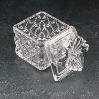 Сахарница стеклянная &laquo;Бабочка&raquo;, 170 мл, 8&times;10.5 см, с крышкой