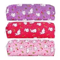 Пенал школьный &laquo;Кролики&raquo;, на молнии, МИКС