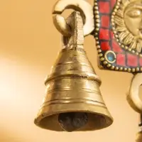 Сувенир подвеска "Солнце" латунь 16х8,5 см