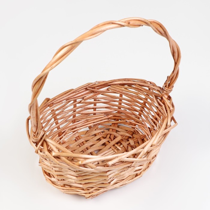 Набор плетеных корзин, 3 шт, 26х18х10/34, 21х15х8/30, 17х12х7/25 см, медовый