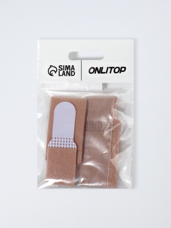 Корректор д/пальцев ног (ХБ,EVA) 11,5*2,5см (пара) беж пакет ОТ Корректор д/пальцев ног (ХБ,EVA) 11,5*2,5см (пара) беж пакет ОТ