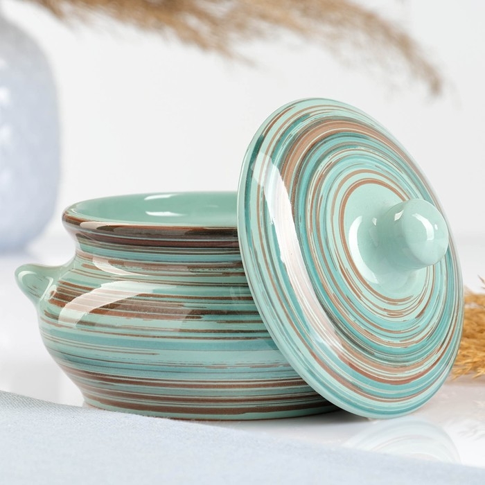 Горшок керамический для запекания Горшок керамический для запекания "Лакомка" 0,5л / 13х9,5см, скандинавия