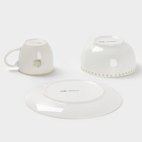 Набор детской посуды 3 предмета Доляна "Белочка" кружка, миска, тарелка