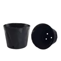 Пакет для рассады, 3,5 л, d = 20 см, h = 17 см, полиэтилен, чёрный, Greengo