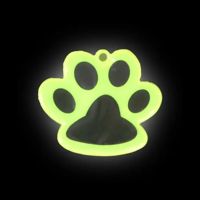 Светоотражающий элемент &laquo;Лапка&raquo;, двусторонний, 5,5 &times; 4,8 см, цвет жёлтый