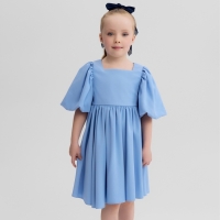 Платье для девочки, MINAKU :Party Dress, цвет голубой, рост 98 см Платье для девочки, MINAKU :Party Dress, цвет голубой, рост 98 см