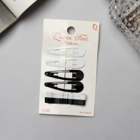 Невидимка для волос «Бриджит» (набор 12 шт) 5 см, чёрно-белый Невидимка для волос «Бриджит» (набор 12 шт) 5 см, чёрно-белый