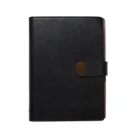 Органайзер на кольцах, C6, с хлястиком, 80л, линия, к/зам, Черный