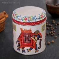 Банка с крышкой для сыпучих продуктов &laquo;Индийский слон&raquo;, 800 мл, 9,9&times;11 см, рисунок МИКС