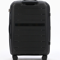 Чемодан 24", PP, 43*26*66, отд на молнии, код замок, 4 колеса, черный
