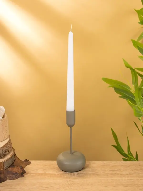 Подсвечник на 1 свечу текстурный "Графит" 8х8х15,5 см