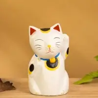 Сувенир &laquo;Кошка Неко&raquo;, 6&times;6&times;11 см, дерево, белый