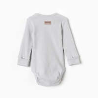 Комплект боди детских MINAKU: Basic Line BABY, цвет светло-серый/графитовый, рост 86-92 Комплект боди детских MINAKU: Basic Line BABY, цвет светло-серый/графитовый, рост 86-92