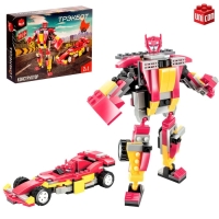 Конструктор-трансформер &laquo;Спорткар&raquo;, 129 деталей, цвет красный