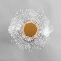 Бра "Пион" LED 4Вт 4000К золото 20х9х18см