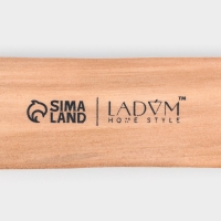 Щётка для одежды и обуви деревянная LaDо́m, 16.5&times;5&times;4 см, 200 пучков