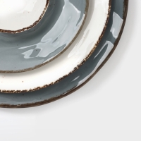 Тарелка  Magistro "Alpine Frost" 23см 23,7х23,1х3,5 цвет белый