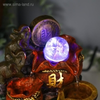 Фонтан настольный от сети, подсветка "Слоны и китайская монета" 20,5х14х11 см Фонтан настольный от сети, подсветка "Слоны и китайская монета" 20,5х14х11 см