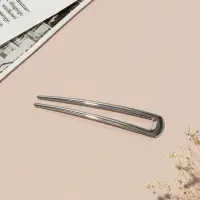 Шпилька для волос "Дуга" 10х2 см, серебро