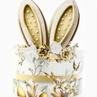 Ободок для кулича &laquo;Заячьи ушки&raquo;, на пасху, 25.7&times;10.8 см