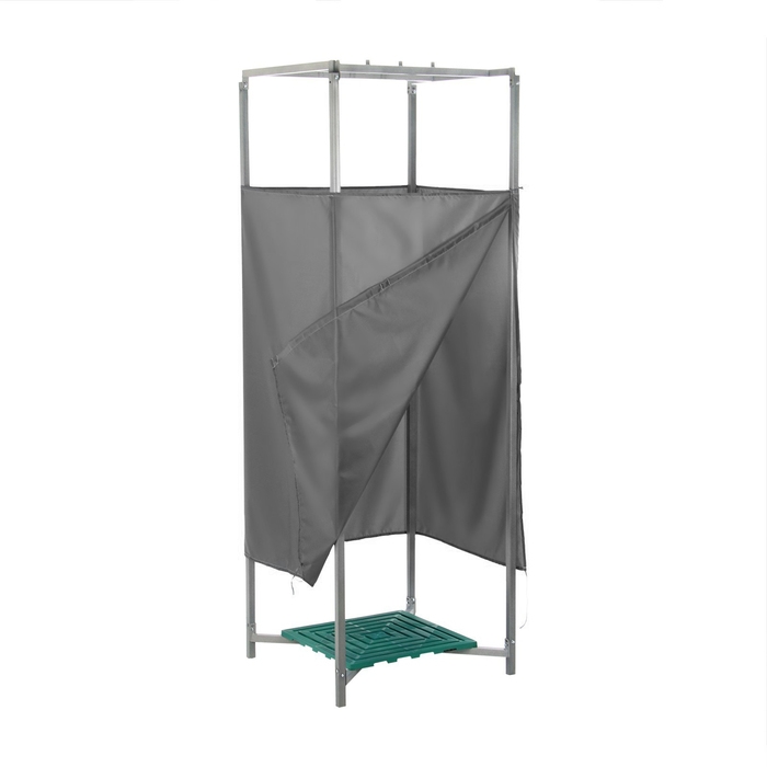 Каркас для летнего душа, 80 × 80 × 230 см, штора МИКС Каркас для летнего душа, 80 × 80 × 230 см, штора МИКС