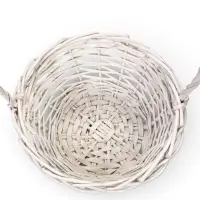 Набор корзин 2 шт, 27х77х17, 19х19х13,  лоза белый