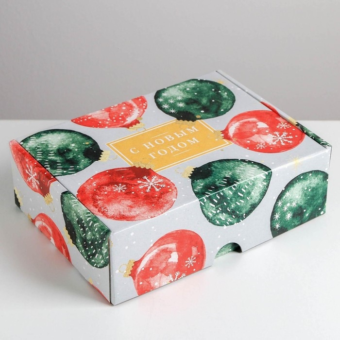 Коробка подарочная новогодняя складная &laquo;Уютного нового года&raquo;, 30,7 х 22 х 9,5 см, Новый год
