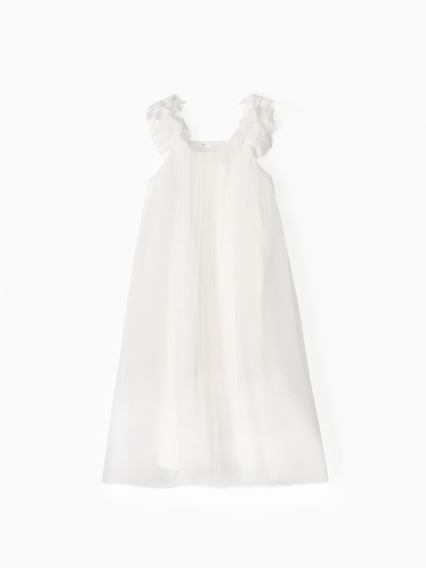 Платье для девочки MINAKU: PartyDress цв. белый, рост 140 см